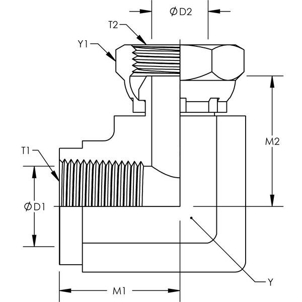 Female Pipe To Female Pipe Swivel 90° Elbow